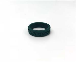 Women's QALO Wedding Ring - Jade Green Laurel