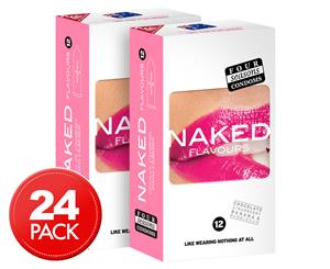 2 x 12pk Four Seasons Condoms Naked Flavours