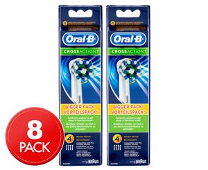 2 x Oral-B CrossAction Replacement Brush Heads 4pk