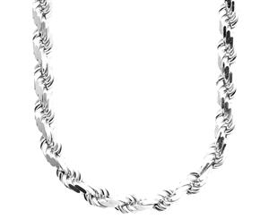925 Sterling Silver Bling Chain - ROPE DC 8mm