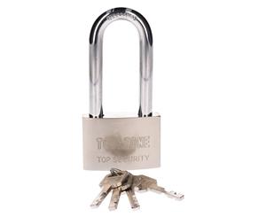 AB Tools 60mm long shackle padlock 4 keys security / lock / shed / garage TE622