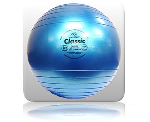 AOK MediBall Classic Swiss Ball Gym Ball Fit Ball Anti Burst 65cm Blue