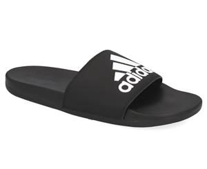 Adidas Men's Adilette Comfort Slides - Core Black/Footwear White