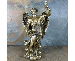 Archangel Uriel Statue Angel Figurine Salvation and Pure Love Fire of God Tin 30cm