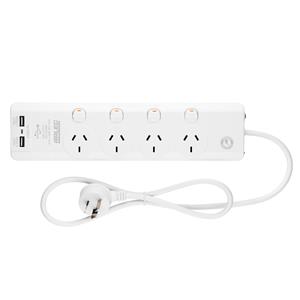 Arlec 4 Outlet Surge Protected Powerboard With USB Charger