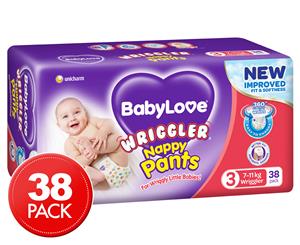 BabyLove Wriggler Nappy Pants 7-11kg 38 Pack