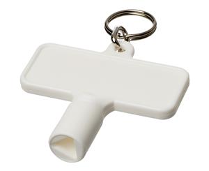 Bullet Maximilian Rectangular Utility Key Keychain (White) - PF2321