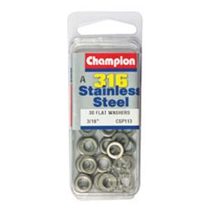 Champion Flat Washers 3 / 16in