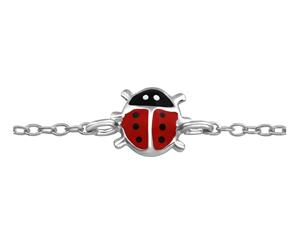 Children's Sterling Silver Ladybug Bracelet