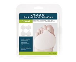 DJMed Metatarsal Pads Gel Ball Of Foot Cushions