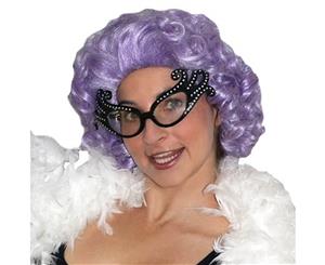 Dame Edna Purple Wig Australian Icon