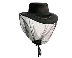 Deluxe Mosquito Hat Net Head Mesh Insect Mozzie Protector - White