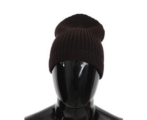 Dolce & Gabbana Brown Beanie Wool Knitted Winter Warm Hat