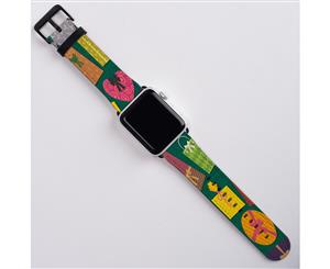 For Apple Watch Band (38mm) Series 1 2 3 & 4 Vegan Leather Strap Presents