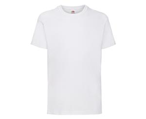 Fruit Of The Loom Childrens/Kids Unisex Valueweight Short Sleeve T-Shirt (White) - BC329
