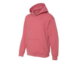 Gildan Heavy Blend Childrens Unisex Hooded Sweatshirt Top / Hoodie (Heather Sport Scarlet Red) - BC469