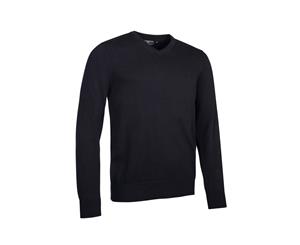Glenmuir Mens Touch Of Cashmere V Neck Sweater (Black) - PC3615