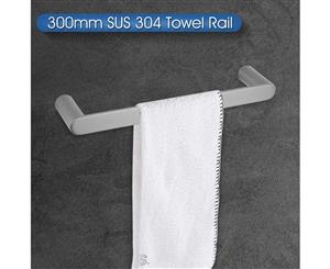 Gunmetal Grey Single Towel Holder 300mm Stainless Steel 304 Wall Mounted