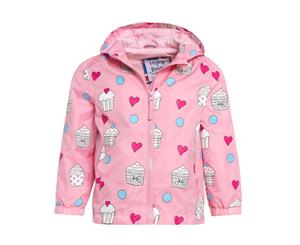 Holly&Beau Kids' Colour Changing Raincoat Cupcake - Pink