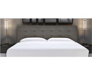 Istyle Alexis King Bed Head Fabric Grey