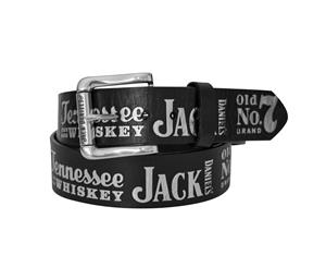 Jack Daniels Silver No 7 Text Belt
