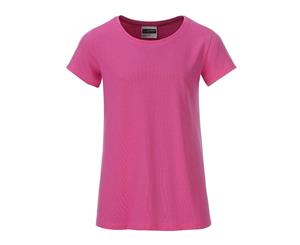 James And Nicholson Girls Basic T-Shirt (Pink) - FU108