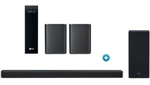 LG SL7Y Soundbar with Wireless Subwoofer + Rear Speaker Kit Package