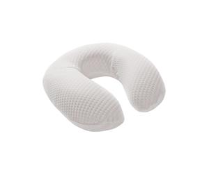 Larger Memory Foam Neck Pillow - White