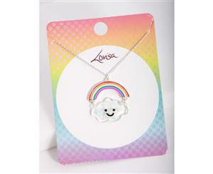 Lovisa Kids Silver Rainbow Cloud Necklace