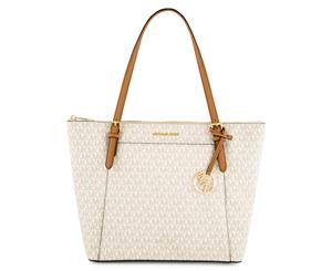 Michael Kors Ciara Tote Handbag - Vanilla/Acorn