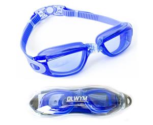 OLWYM Swimming Goggles - Eagle - Anti Fog No Leak UV Protected Clear Lens Swim Goggles - Blue