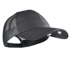 Panther Vision Grey Mesh Back Powercap 4 LED Lighted Hat