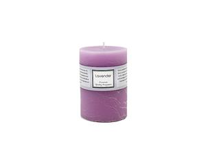 Premium 6.8cm x 9.5cm Lavender Cake Essential Oil Scented Candle - Purple