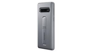 Samsung Galaxy S10 Protective Standing Cover - Silver