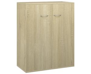 Sideboard Sonoma Oak 60x30x75cm Chipboard Cabinet Storage Organiser