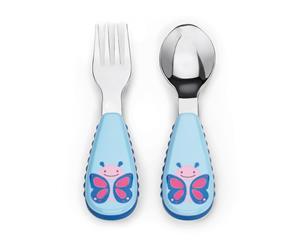 Skip Hop Zootensils Kids Fork & Spoon Butterfly