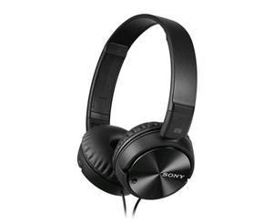 Sony MDR-ZX110NC Noise Cancelling Headphone - Black - Up To 80 Hours Of Battery Life For Noise Cancelling