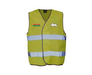 South Sydney Rabbitohs NRL HI VIS Safety Work Vest Reflective Shirt YELLOW
