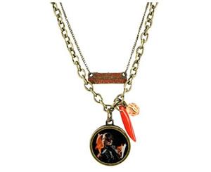 The Hunger Games Movie Necklace Double Chain &quotKatniss Everde