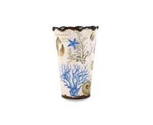 *Tinware Flower Vase Large Seashore Michel Design Works