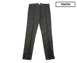Twin-Set Girls' Tweed Pant - Steel Grey