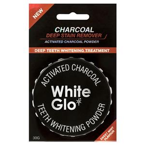 White Glo Activated Charcoal Teeth Polishing Powder 30g