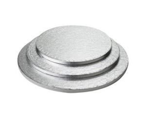 5/Pack - Cake Boards Round - Silver