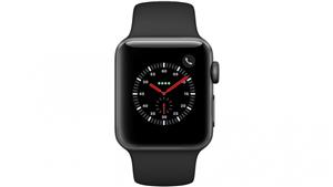 Apple Watch Series 3 - 38mm Space Grey Aluminium Case with Black Sport Band - GPS + Cellular