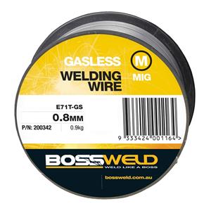 Bossweld 0.8mm x 0.9kg Gasless GS MIG Wire