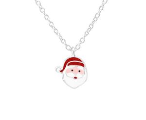Children's Sterling Silver Santa Clause Necklace