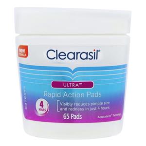 Clearasil Ultra Rapid Action Face Wipe Pads 65