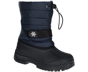 Cotswold Girls Icicle Durable Lightweight Winter Snow Boots - Navy