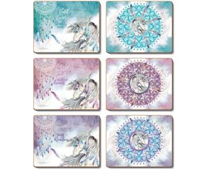 Country Kitchen MYSTICAL SPIRIT Cork Backed Placemats Set 6 Cinnamon