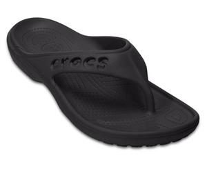 Crocs Unisex Baya Flip Thongs - Black